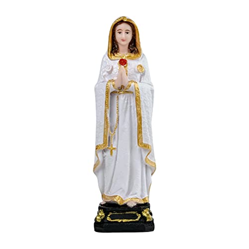 Rosa Mistica Showpiece | Idol Christian Statues | Mother Figurine | Home Decor Gifts for House Warming for Living Room | Catholic Decorative Figurine | White