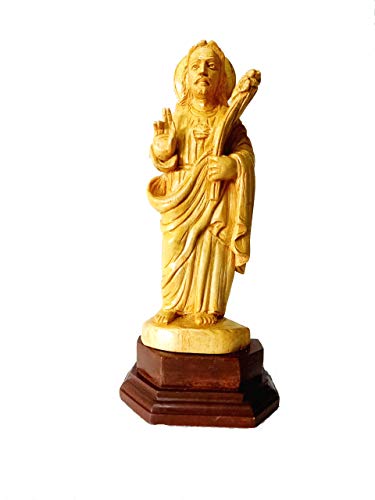 Handcrafted St. Joseph Wooden showpiece Idol Decorative Statue Figurine for Home Decor Craft Gifts for House Warming for Living Room