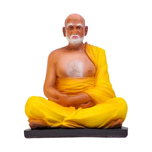 Sree Narayanaguru Statue Gurudevan Idol for Home Decor Decoration Showpiece Figurine Gift for House Warming Wedding Anniversary, Multicolor